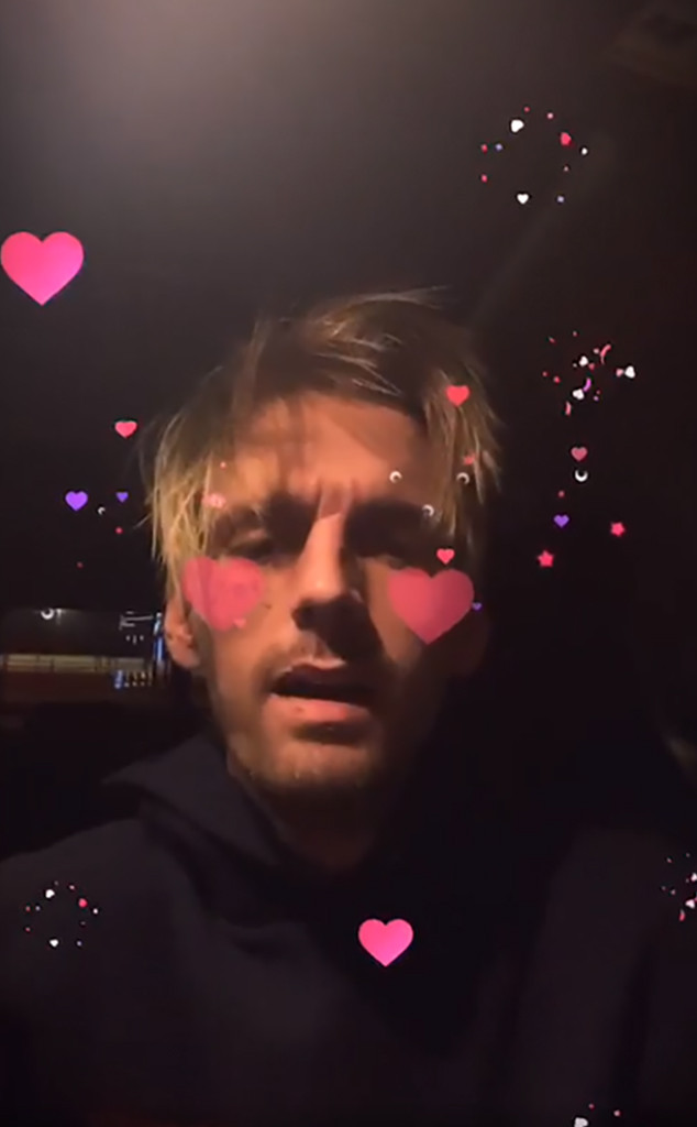 Aaron Carter, Instagram Live